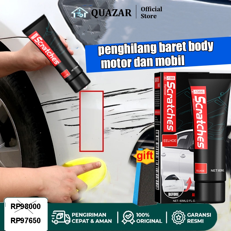 penghilang baret body motor 60ml kompon penghilang baret mobil menghilangkan baret body motor