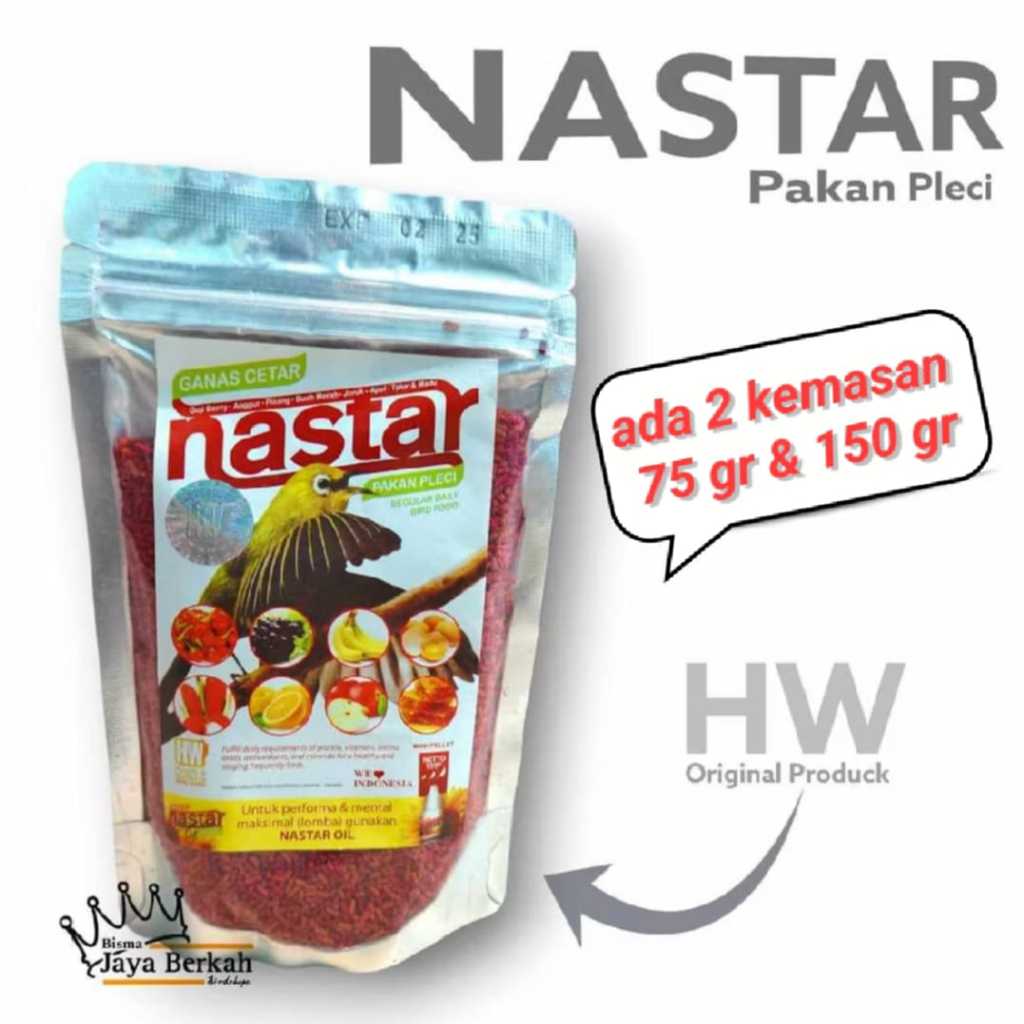 NASTAR HW PAKAN MAKANAN VOER PLECI NASTAR HW MAKANAN BIRD