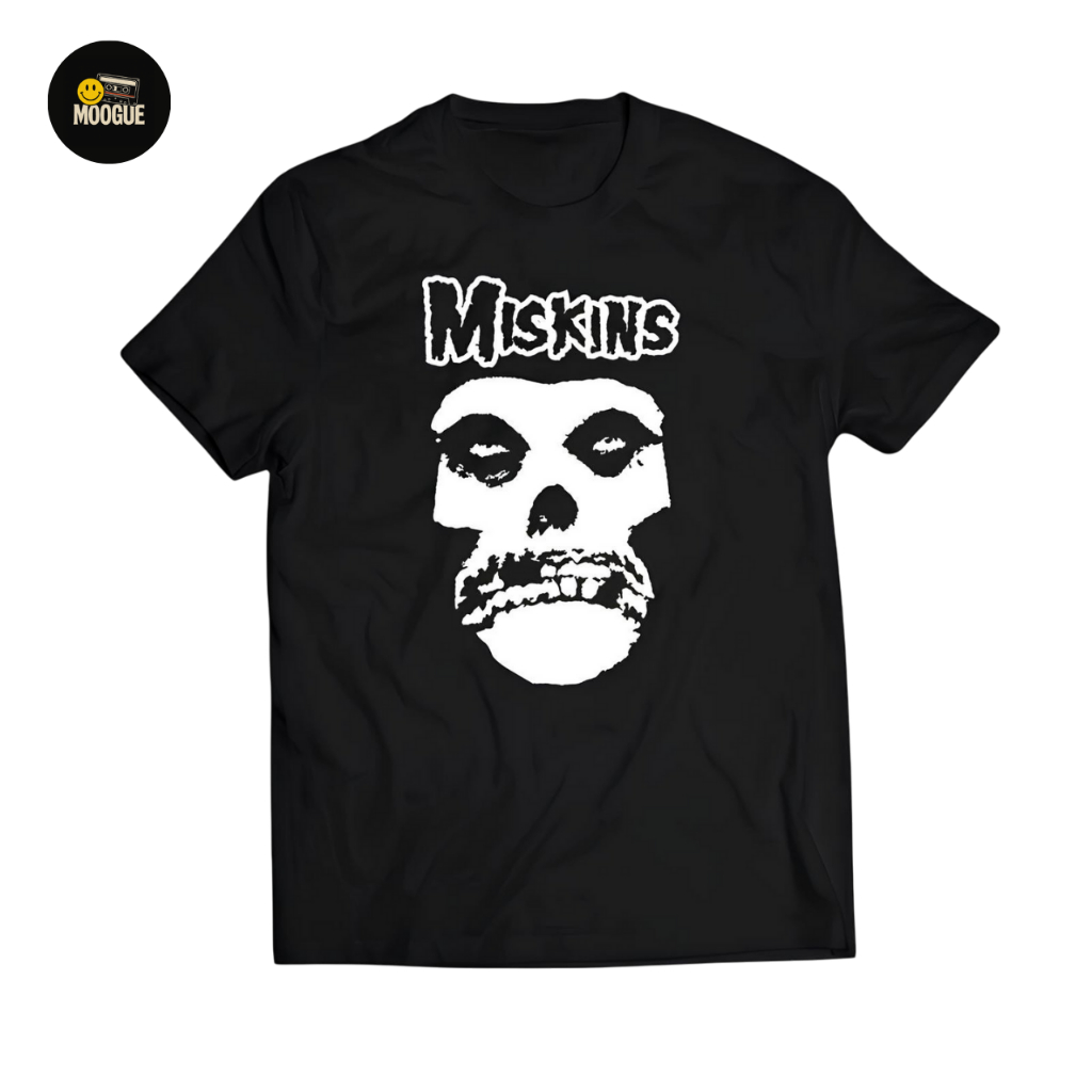 KAOS BAND MISFITS LOGO PARODY MISKINS PLESETAN LUCU OVERSIZE