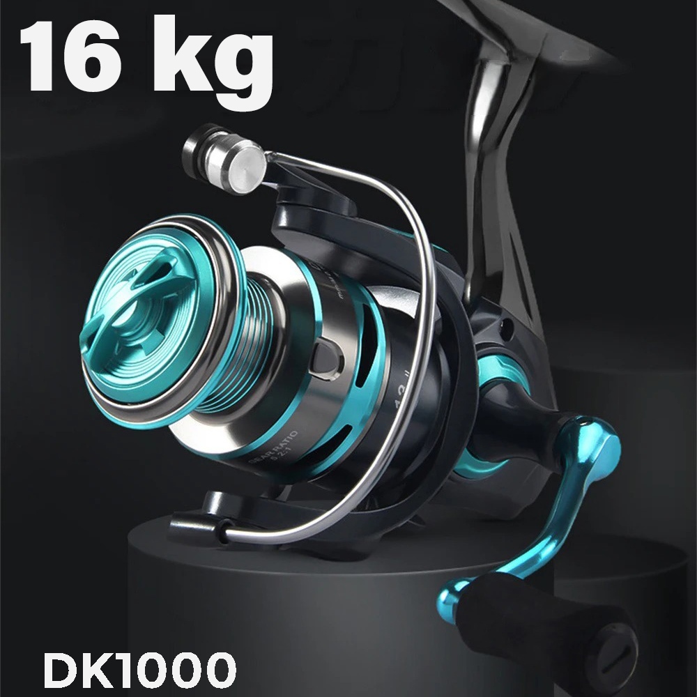 DK Fishing Reel Gulungan Pancing DK1000 Spinning Breaking Force 16kg Ratio 5.2:1