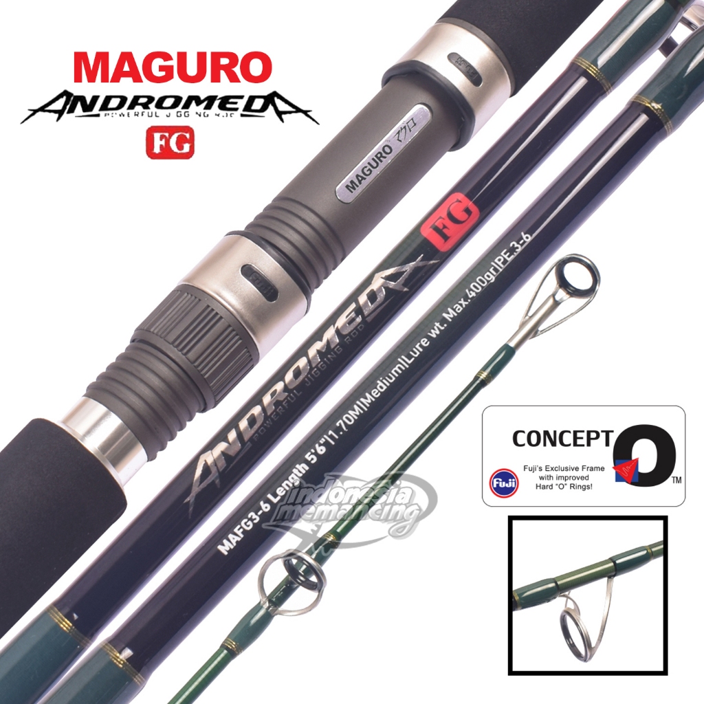 Joran MAGURO Andromeda FG PE1-3 | PE2-5 | PE3-6 | Spinning Rod |   Fuji   Laut