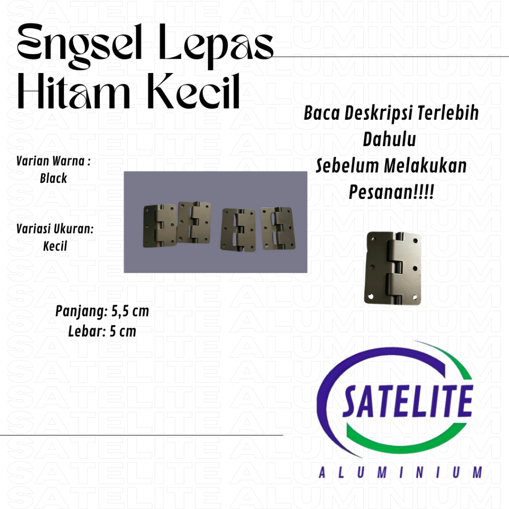 Engsel Copot / Engsel Lepas Hardcase Kecil Engsel Hardcase BC13