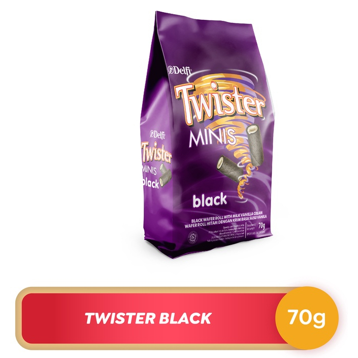 

DELFI WAFER STICK TWISTER BLACK VANILLA CREAM PCK 70g