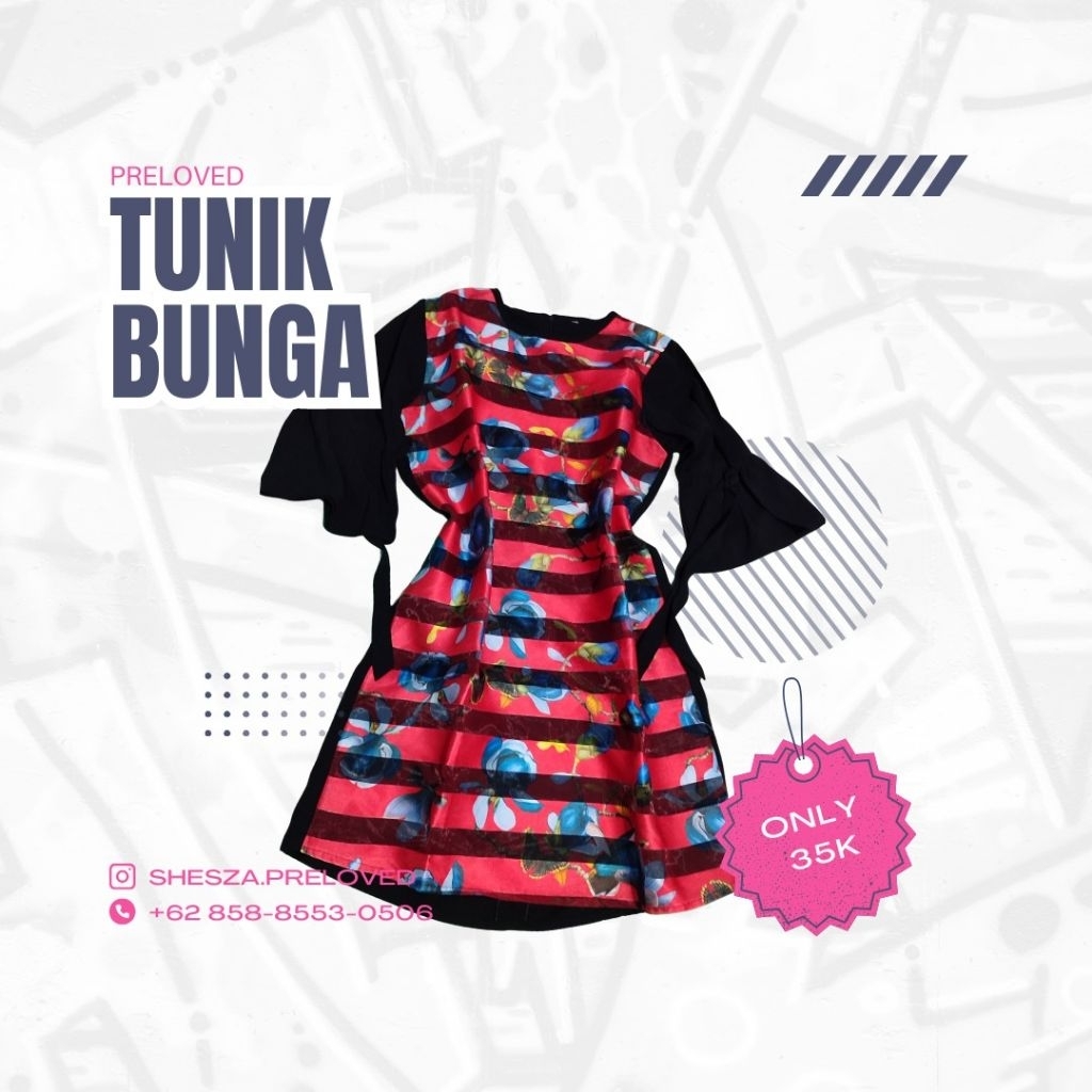Preloved Tunik Bunga