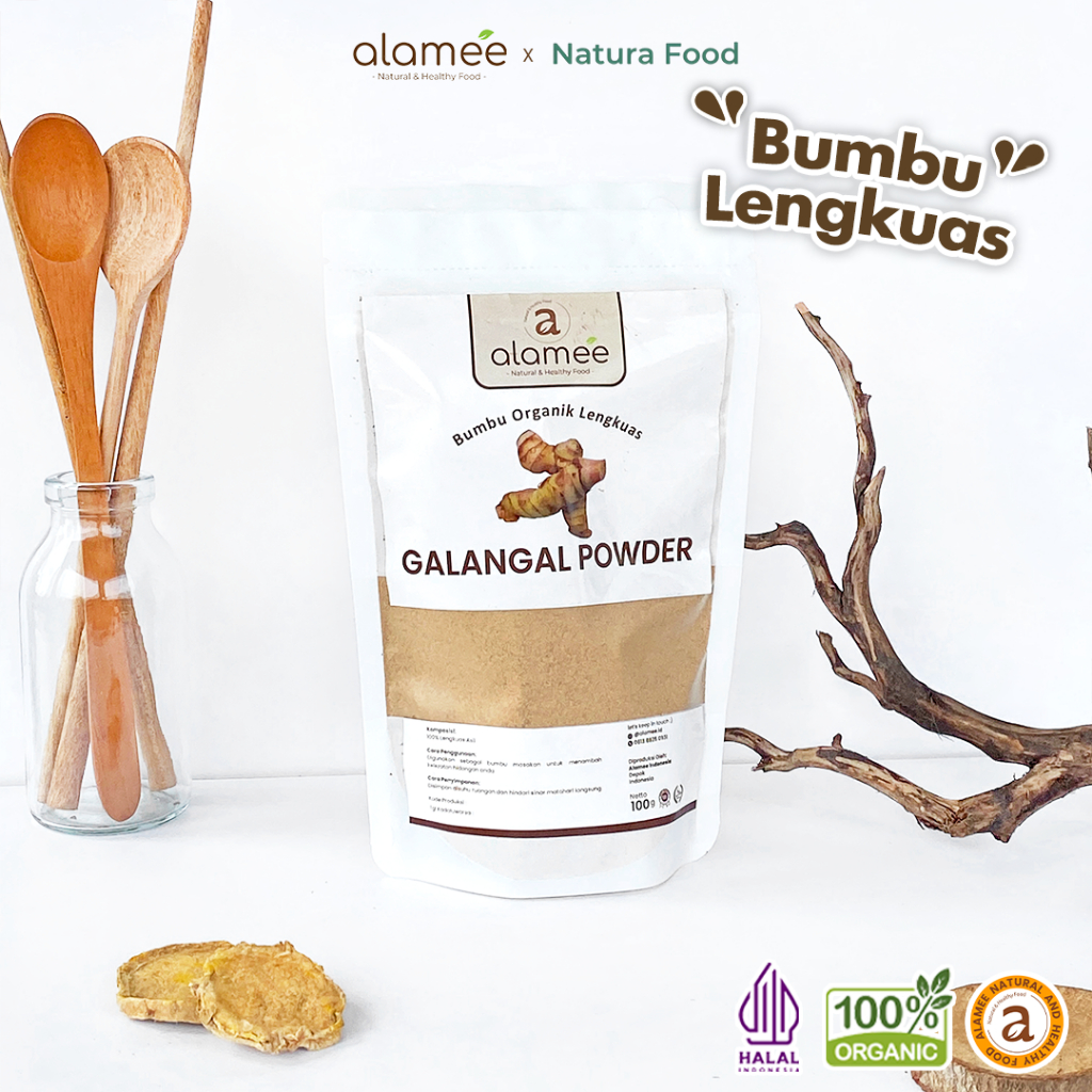 

ALAMEE Lengkuas Bubuk Bumbu Dapur Organik Galangal Powder Murni Asli Seasoning 100 Gram