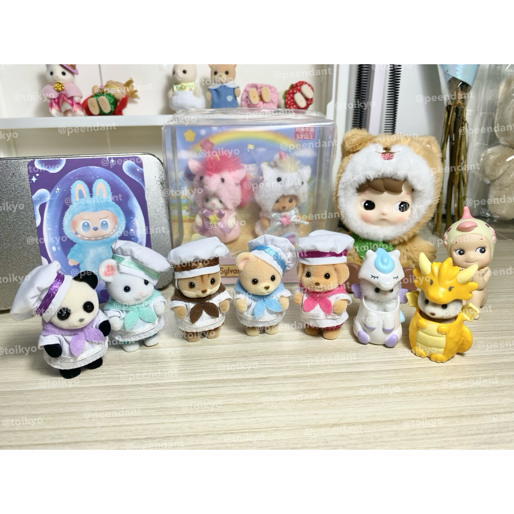 

NEW sharing sylvanian families chef & fantastical fairytale & unicorn set