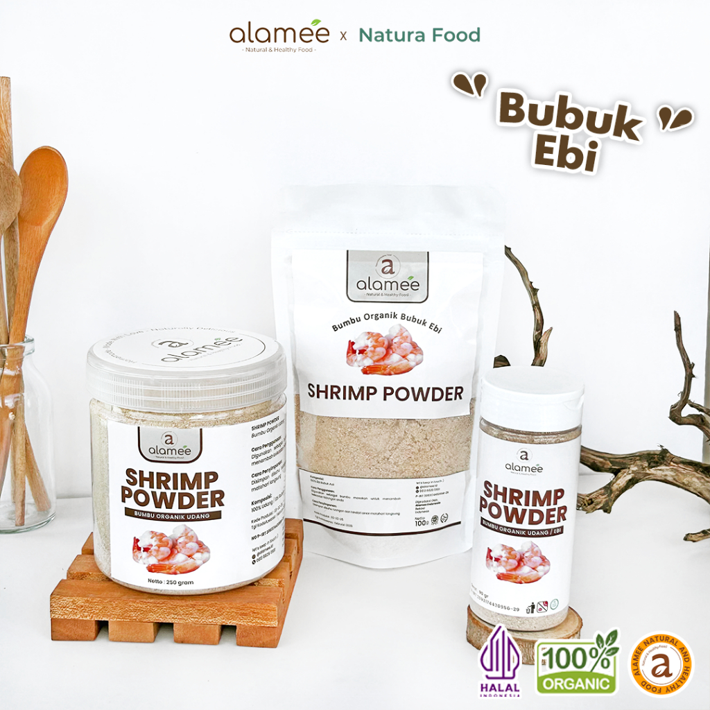 

ALAMEE Ebi Bubuk Kering Halus Udang Bumbu Dapur Organik Shrimp Powder Spice Seasoning