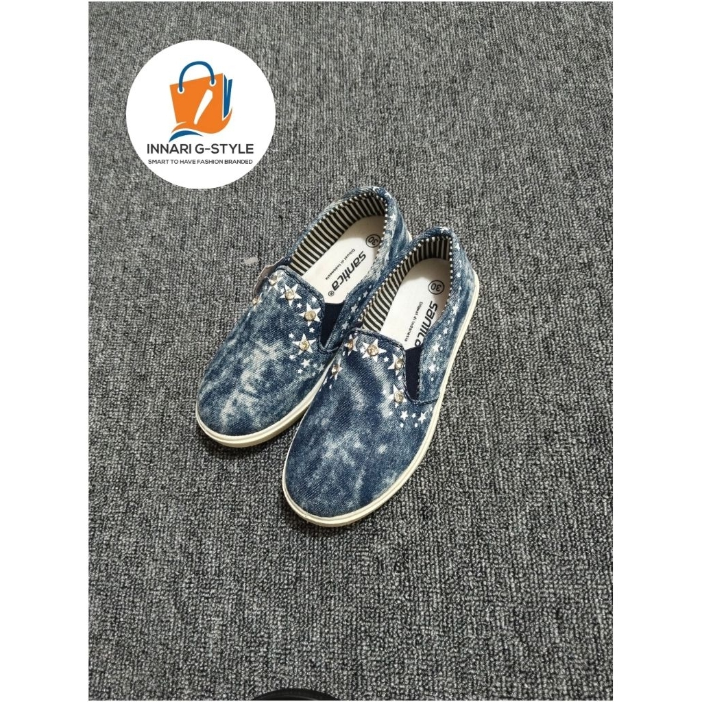 Santica - Sandal Anak dan Dewasa Warna Biru