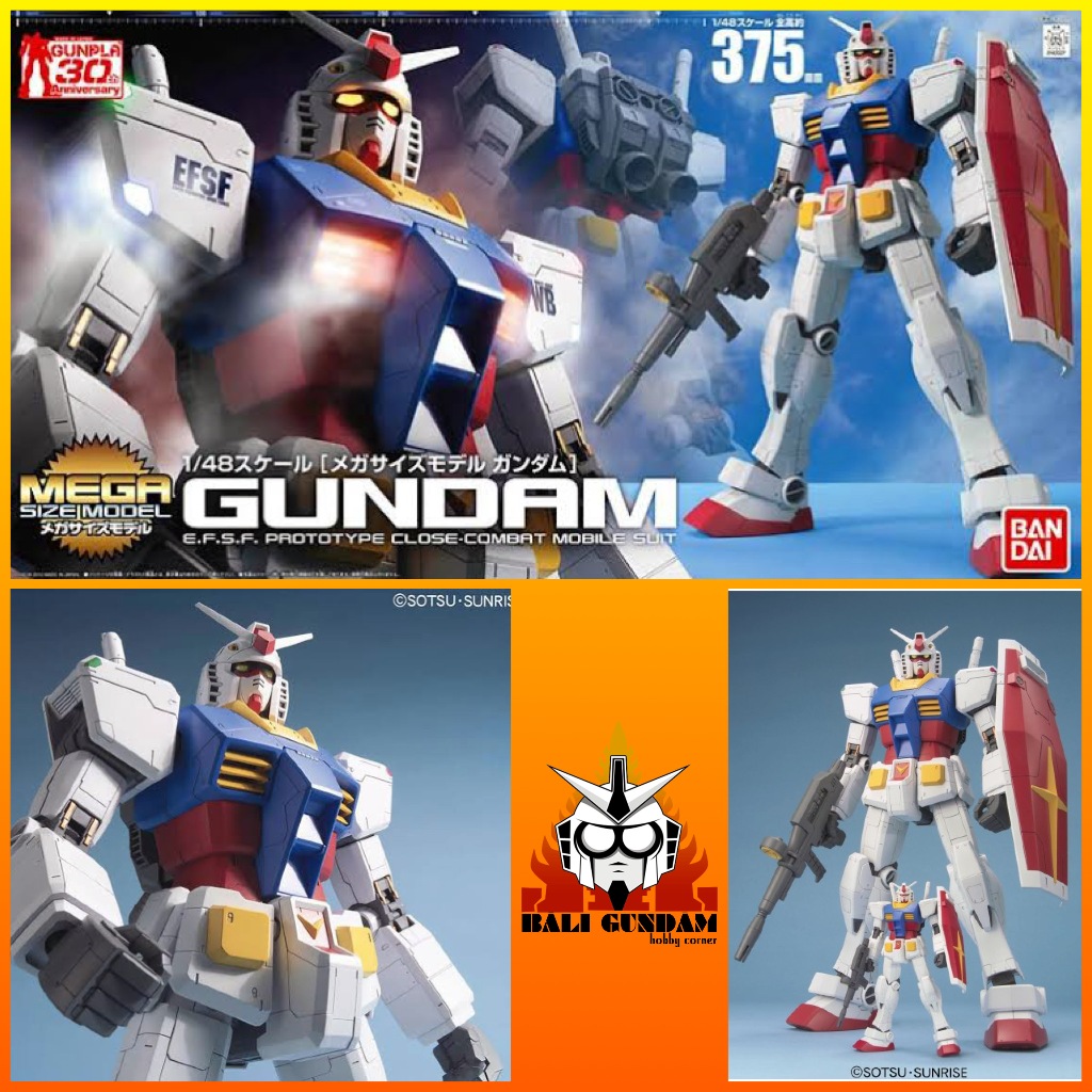MEGA SIZE 1/48 RX 78 2 GUNDAM Bali Gundam Hobby Corner Bandai Original