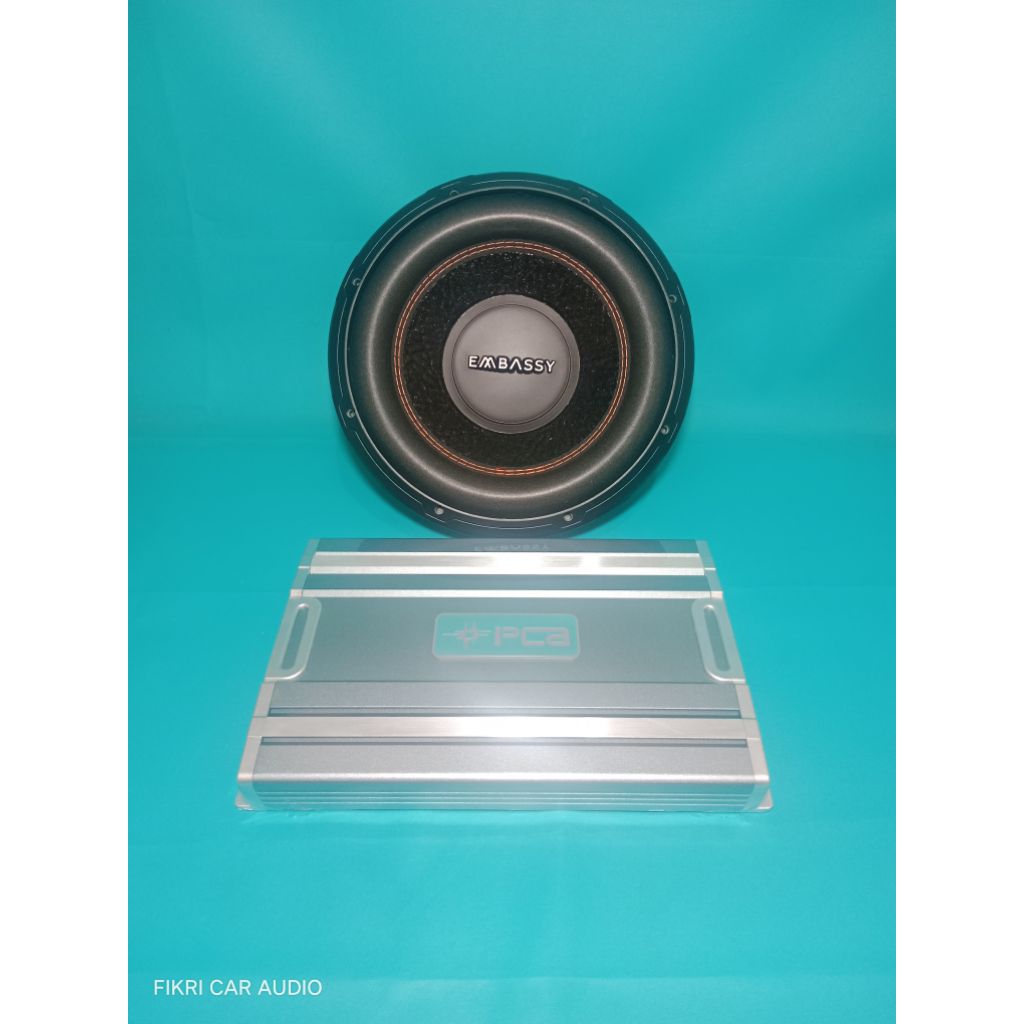 Power PCA seri MOS-4.175 4Channel & Subwoofer EMBASSY seri ES-12340 12" Doublecoil 450Watt Audio Mob