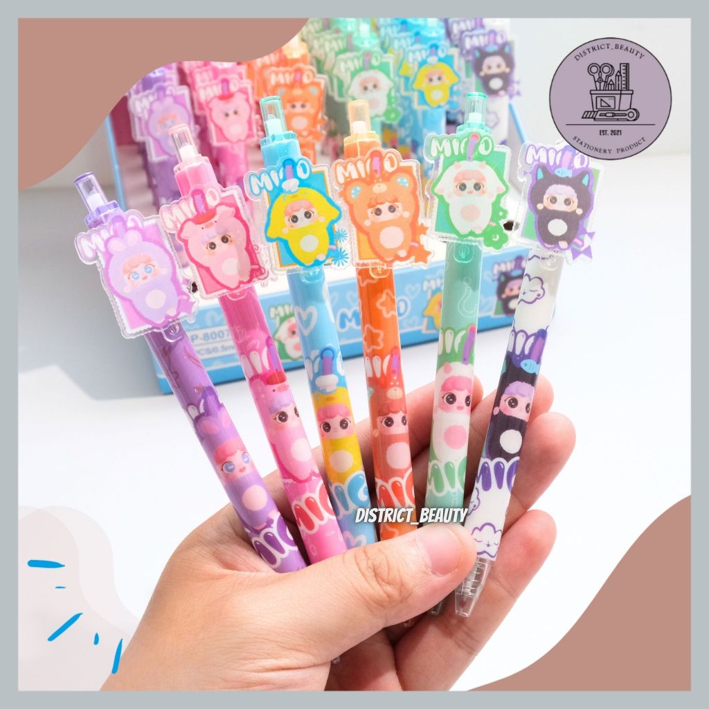 

PULPEN CETEK AKRILIK MIGO PENA PULPEN BOLPEN PEN GEL MEKANIK MIGO BABY THREE PULPEN GEL CETEK LUCU IMUT TERMURAH
