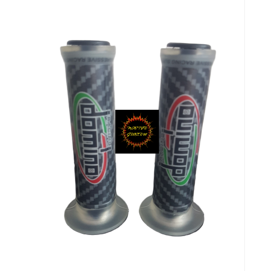 Hand Grip Motor Domino Racing Type A350 Turismo Motif Carbon / Hanfat Karbon Universal