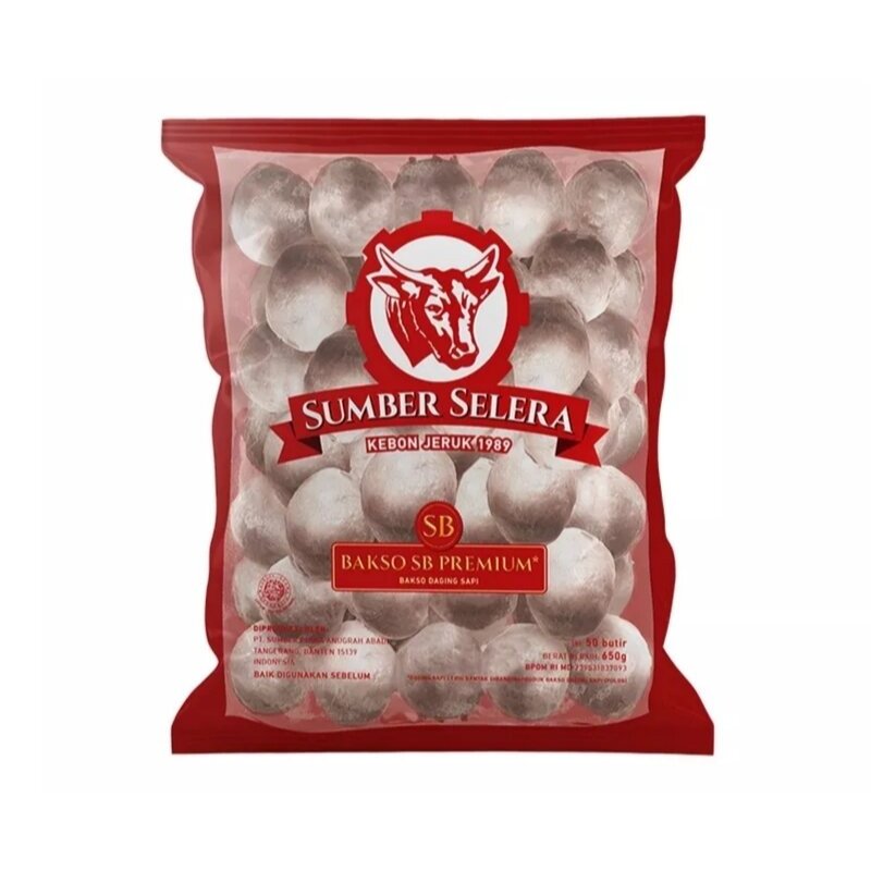 Nyimas_Pawom Bakso Sapi Sumber Selera Premium Isi 50 Pcs / Bakso Kebon Jeruk / Bakso Sb Premium /