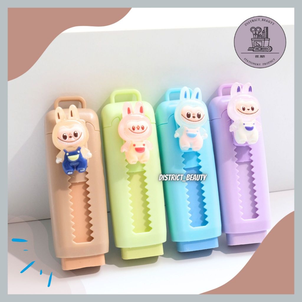 

PENGHAPUS CUTTER LABUBU SETIP STIP PENGHAPUS MEKANIK SLIDING ERASER PUSH ERASER LABUBU TERMURAH