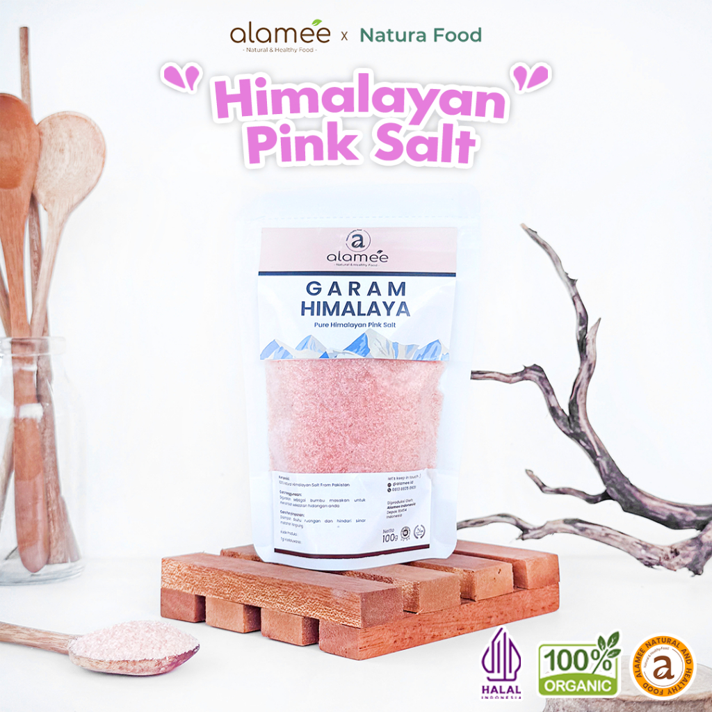 

Garam Himalaya Natural Himalayan Pink Salt Bumbu Dapur Organik Masak Rempah Rimpang Murni Asli Tanpa Campuran ALAMEE natura food