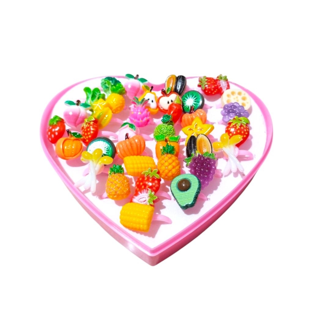 Cincin Anak Karakter Boks Love Plastik isi 36 pieces