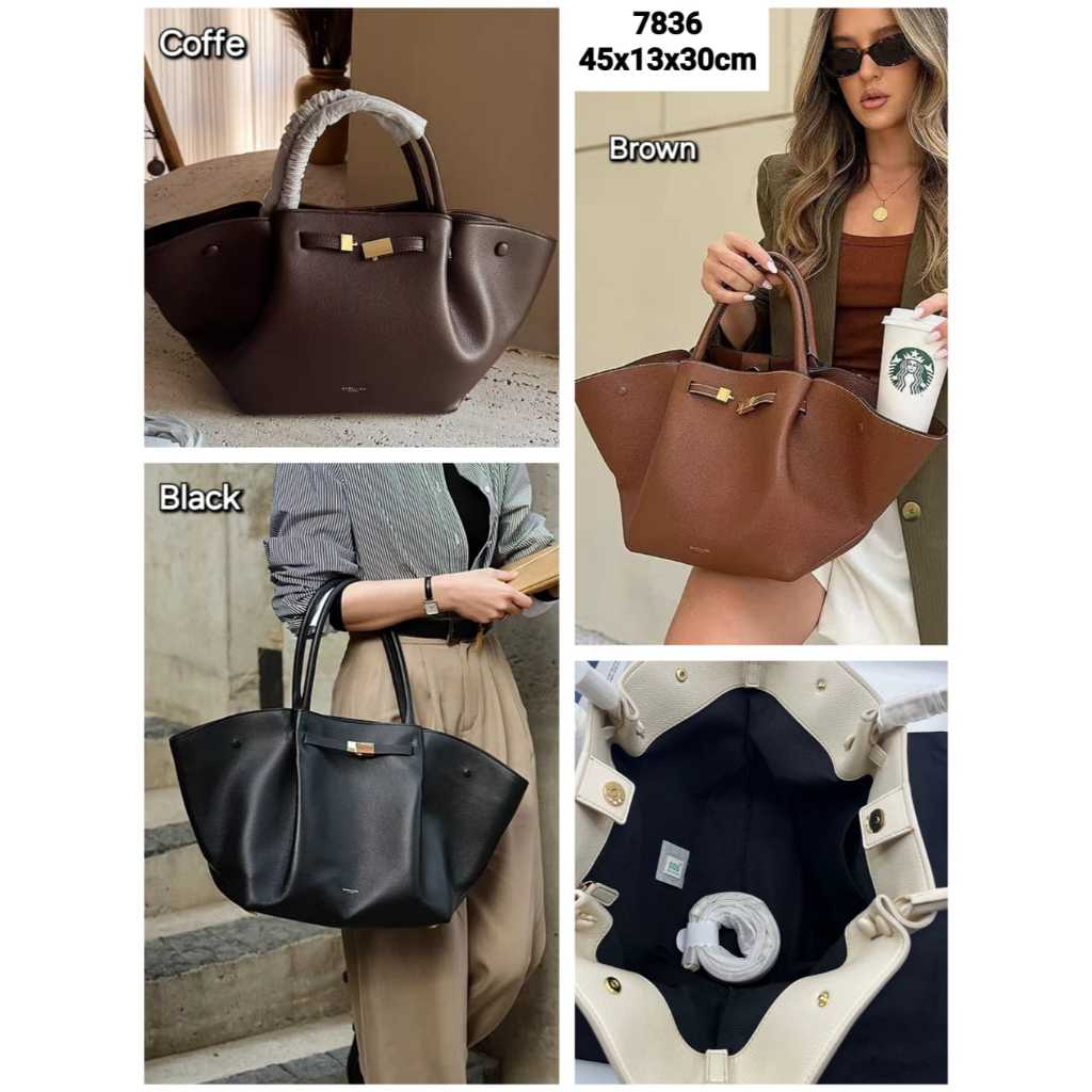 TAS WANITA TOTE BAG DEMELLIER BAG LEATHER