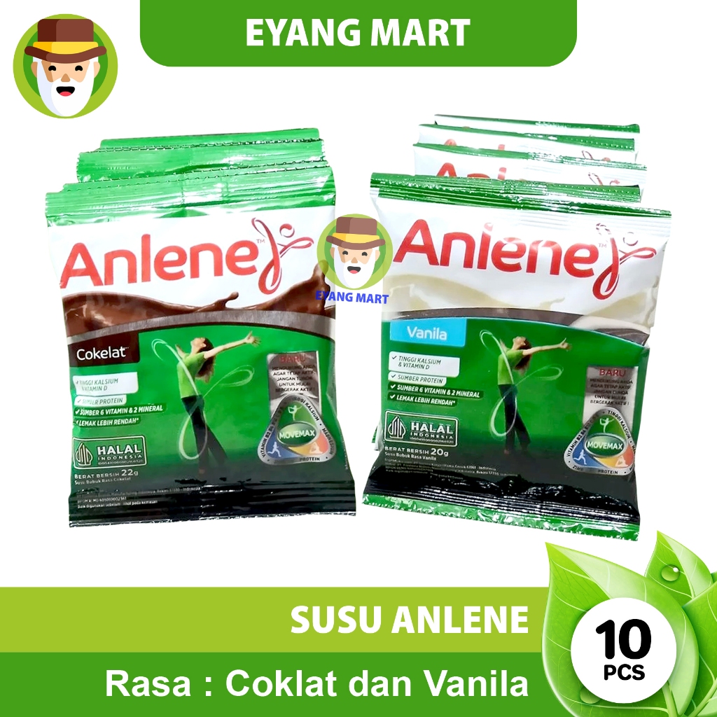 

Anlene Actifit Sachet 1 Renteng / Susu Anlene Coklat Vanila Renceng ( isi 10 sachet )