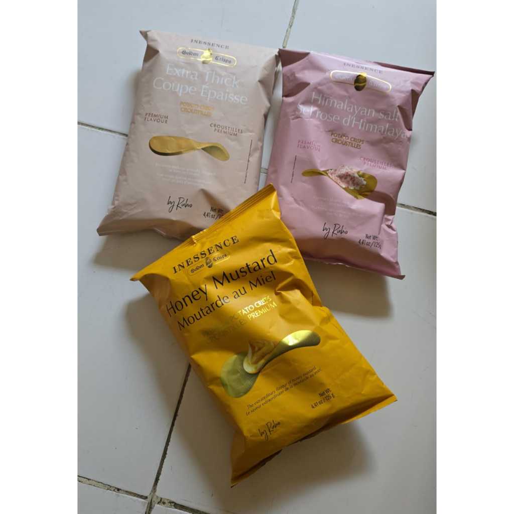 

MGmart Sale | Inessence Golden Crisps 125gr | Himalayan Salt | Potato Chips | Keripik Kentang
