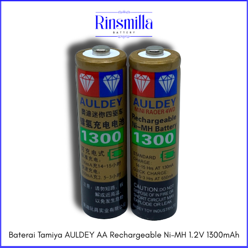 Batre/Baterai Tamiya AULDEY AA Rechargeable Ni-MH 1.2V 1300mAh
