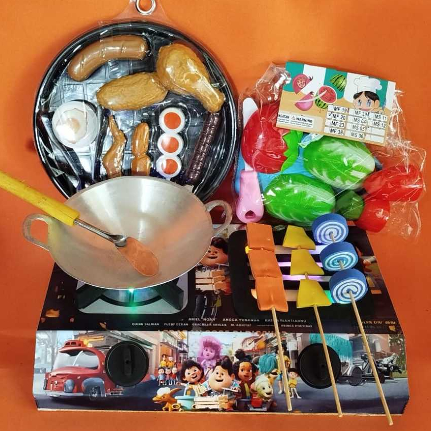 Mainan Kompor Karakter Jumbo – Mainan Masak Masakan Anak Perempuan Lucu |Mainan Masak Masakan Kompor