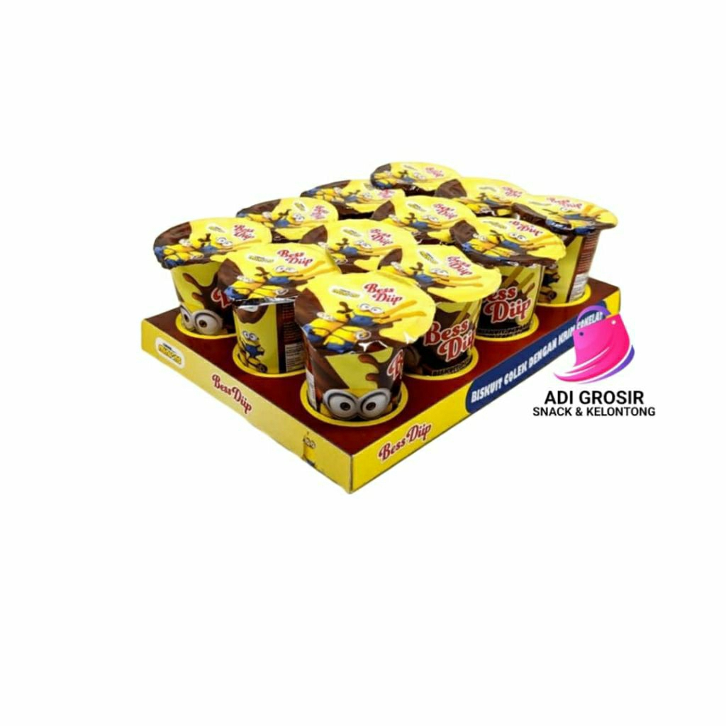

Bess Dipp Minion Biskuit Celup isi 12pcs
