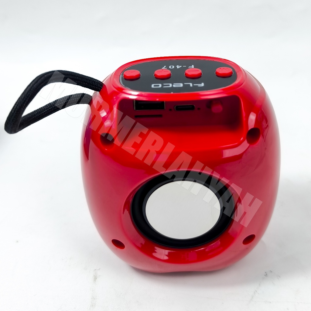 Speaker Bluetooth FLECO F-407 Mini Speaker FLECO Suara Bass LED, Wireless
