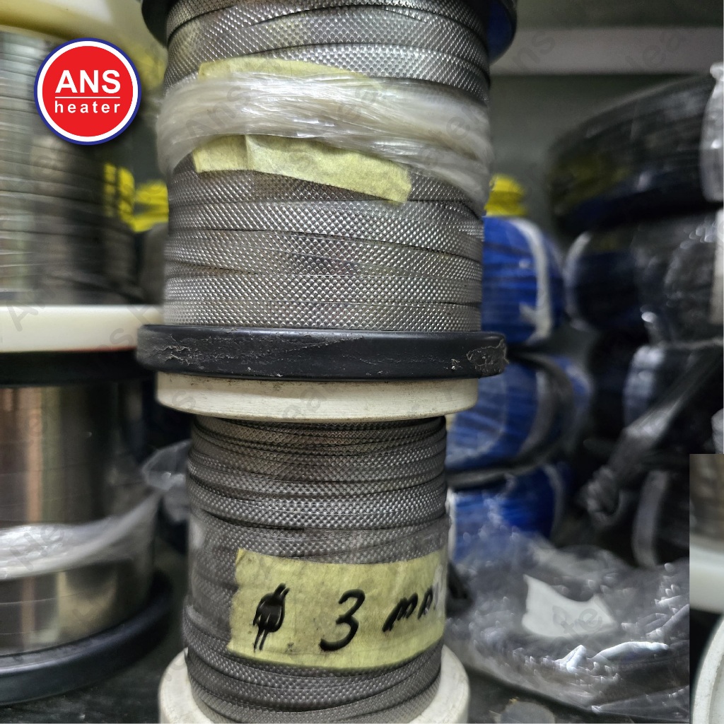 Nikelin Gepeng Bintik Arsir Motif Lebar 3mm 5mm 8mm 10mm Kawat Niklin Kawat Pemanas Jual Per Meter