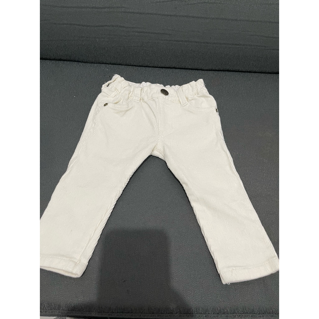 [PRELOVED] celana panjang anak bayi baby corduroy putih white