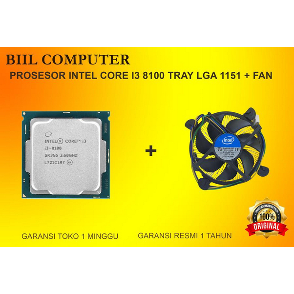Processor Intel Core i3-8100 Tray