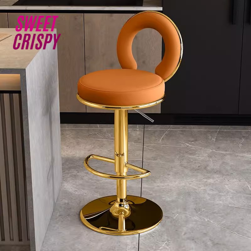 Kursi bar gold mewah kursi cafe kursi barstool hidrolix kursi tinggi gold mewah