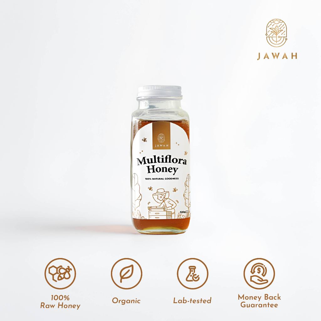 

Madu Murni Asli Multiflora 320 gram-100% Pure Raw Honey