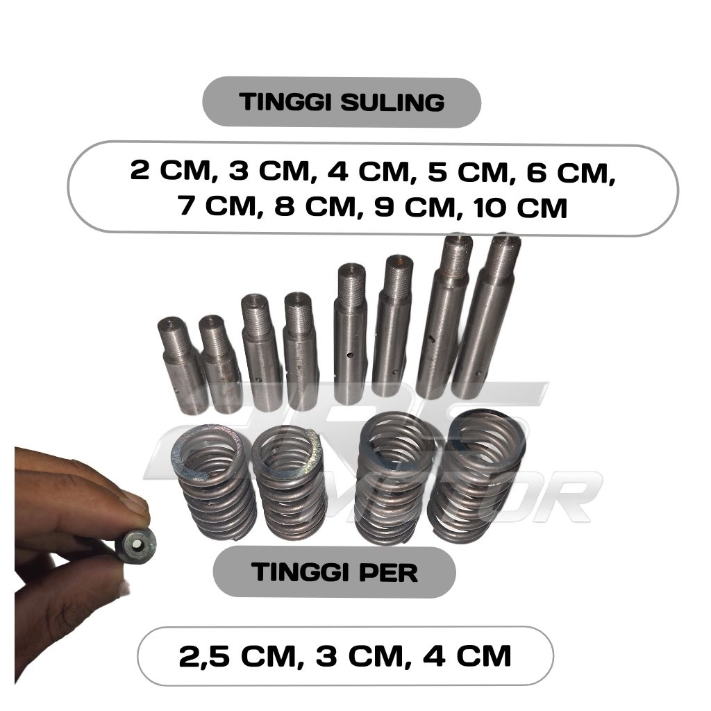 Peninggi Suling Shock Depan Bahan Baja  Grade A Honda Beat - Beat Street - Vario - Scoopy -Spacy