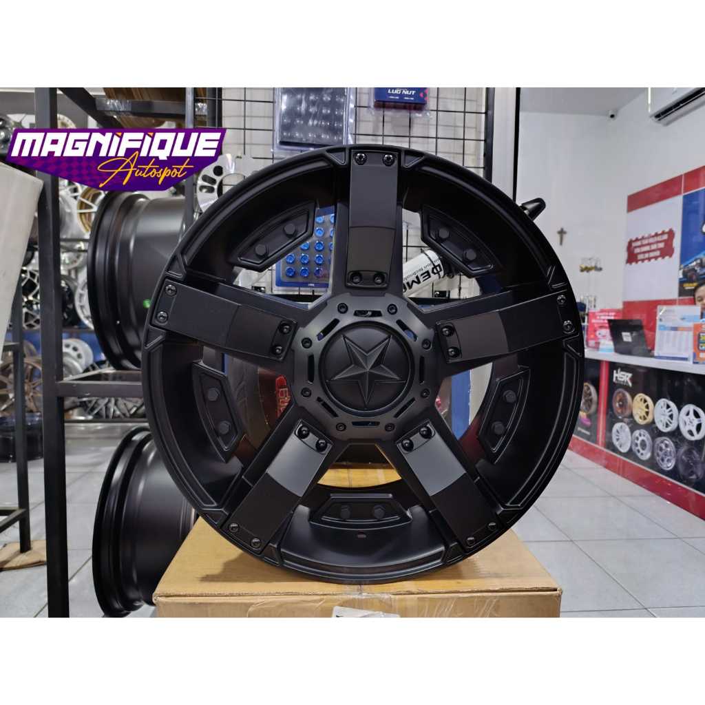 Velg mobil model offroad ring18 hsr rasta 2 untuk pajero fortuner hilux strada triton dll