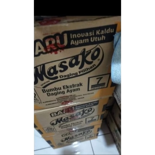

Masako Renceng Bumbu Kaldu Ekstrak Daging Ayam & Sapi 8.5 g gr gram 6 bks bungkus x 30 banded x 4 pak 1 dus dos karton
