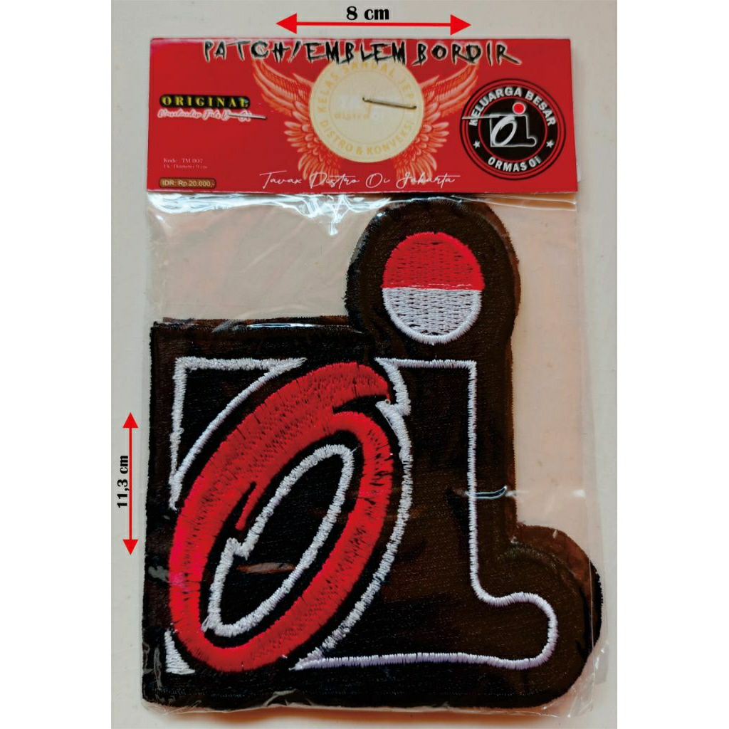 PATCH emblem bordir BONGKAR AKSESORIS IWAN FALS dan Oi "LogOi7"