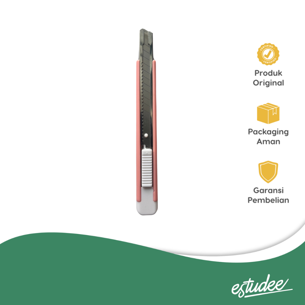 

ESTUDEE OFFICE-P CUTTER PLASTIC 9MM OP-C107 L.PINK