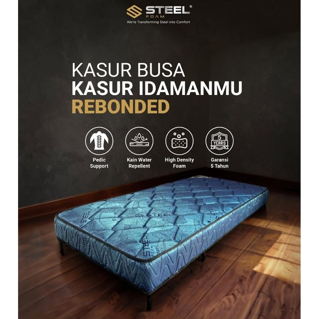 Tilam Busa steel rebonded Ukuran 5 kaki