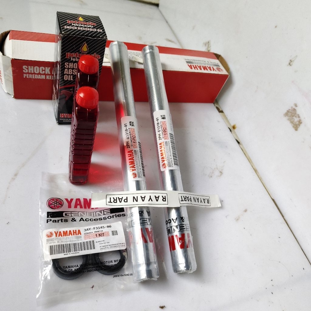 Shock depan Mio M3 shock depan Mio M3 silsok & olisok shock depan Mio M3 komplit