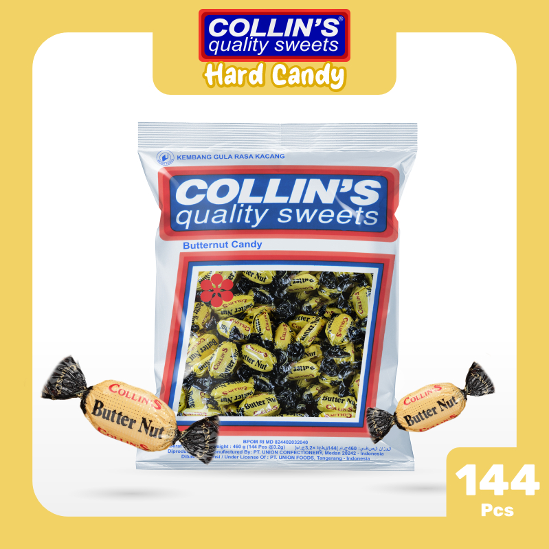 

Permen Collins Butternut 460 gram - Collins Butternut Candy Permen Kacang 144 PCS
