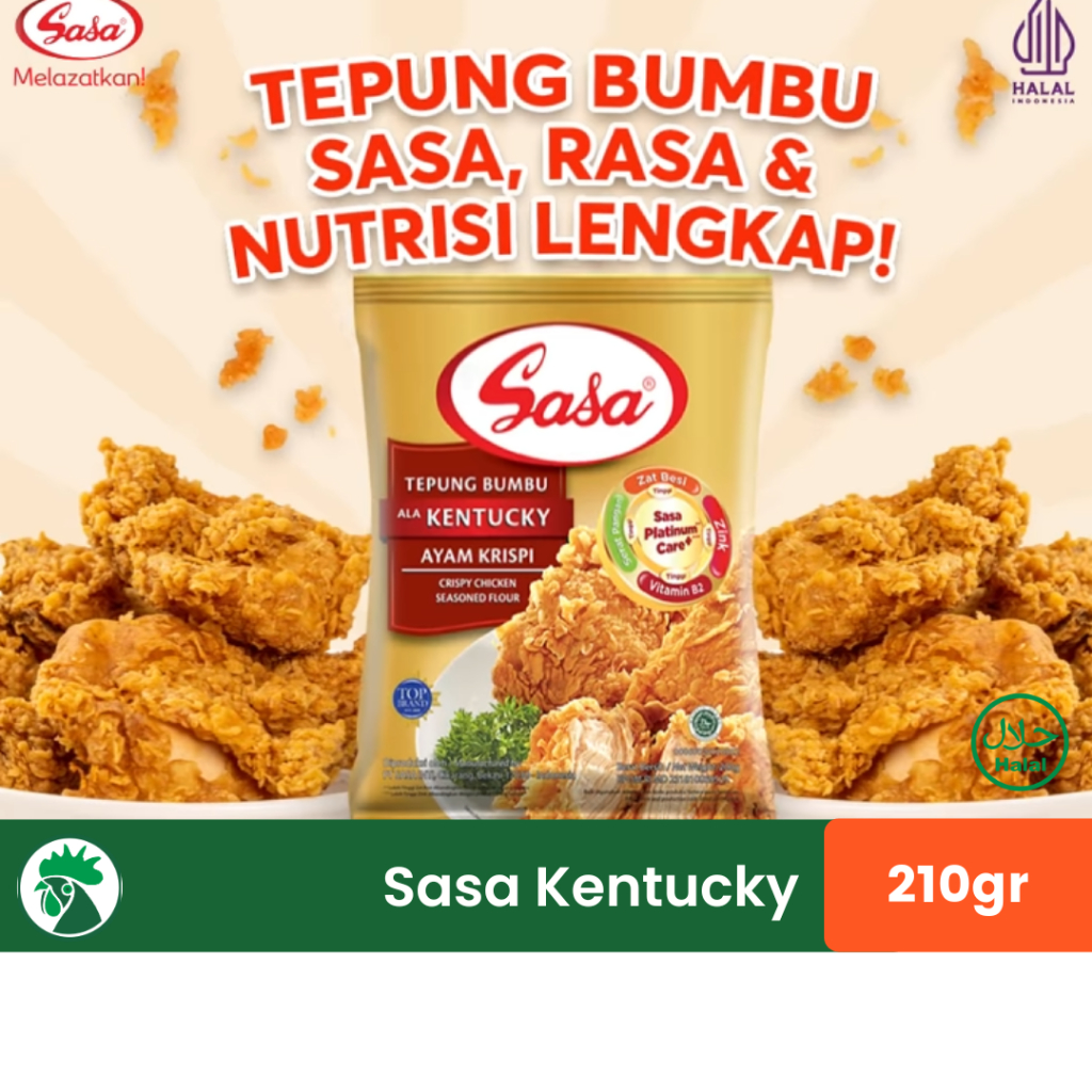 

Sasa Tepung Bumbu Ala Kentucky | Tepung Ayam Goreng Krispi 210gr