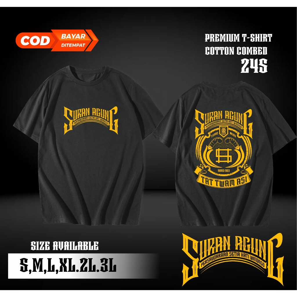 Kaos Tshirt Suran Agung PSHW STK Persaudaraan Setia Hati Winongo Anno 1903 Tat Twam Asi Eyang Suro P