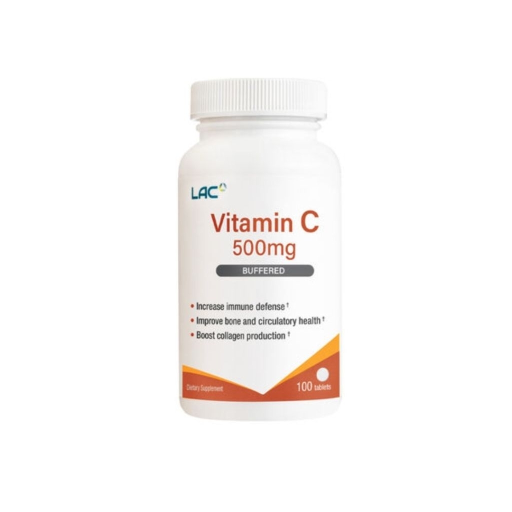LAC Vitamins
Vitamin C 500mg Buffered

(100 tablets)

