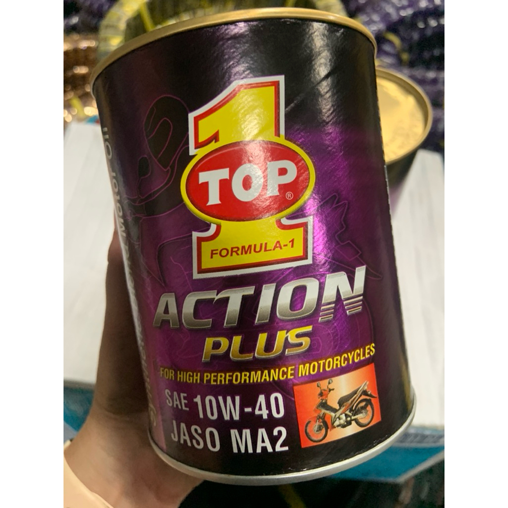 Joeley_Id Oli Top 1 Action Plus 10W30 Jaso Ma2 800 Oli Top1 4Tak Kaleng
