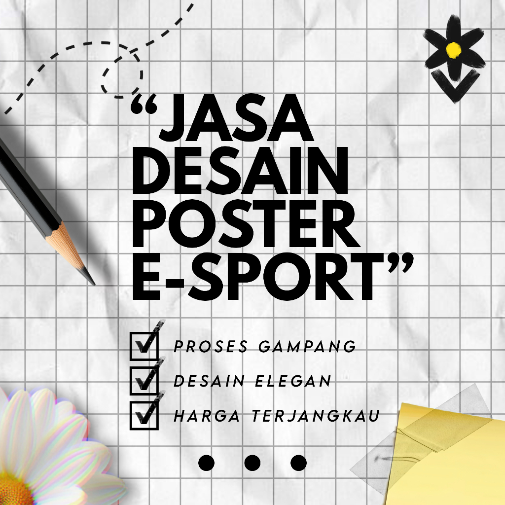 JASA DESAIN GRAFIS POSTER/FLYER/SELEBARAN/BROSUR UNTUK ESPORT, KOMPETISI, TOURNAMENT GAME ONLINE, ES