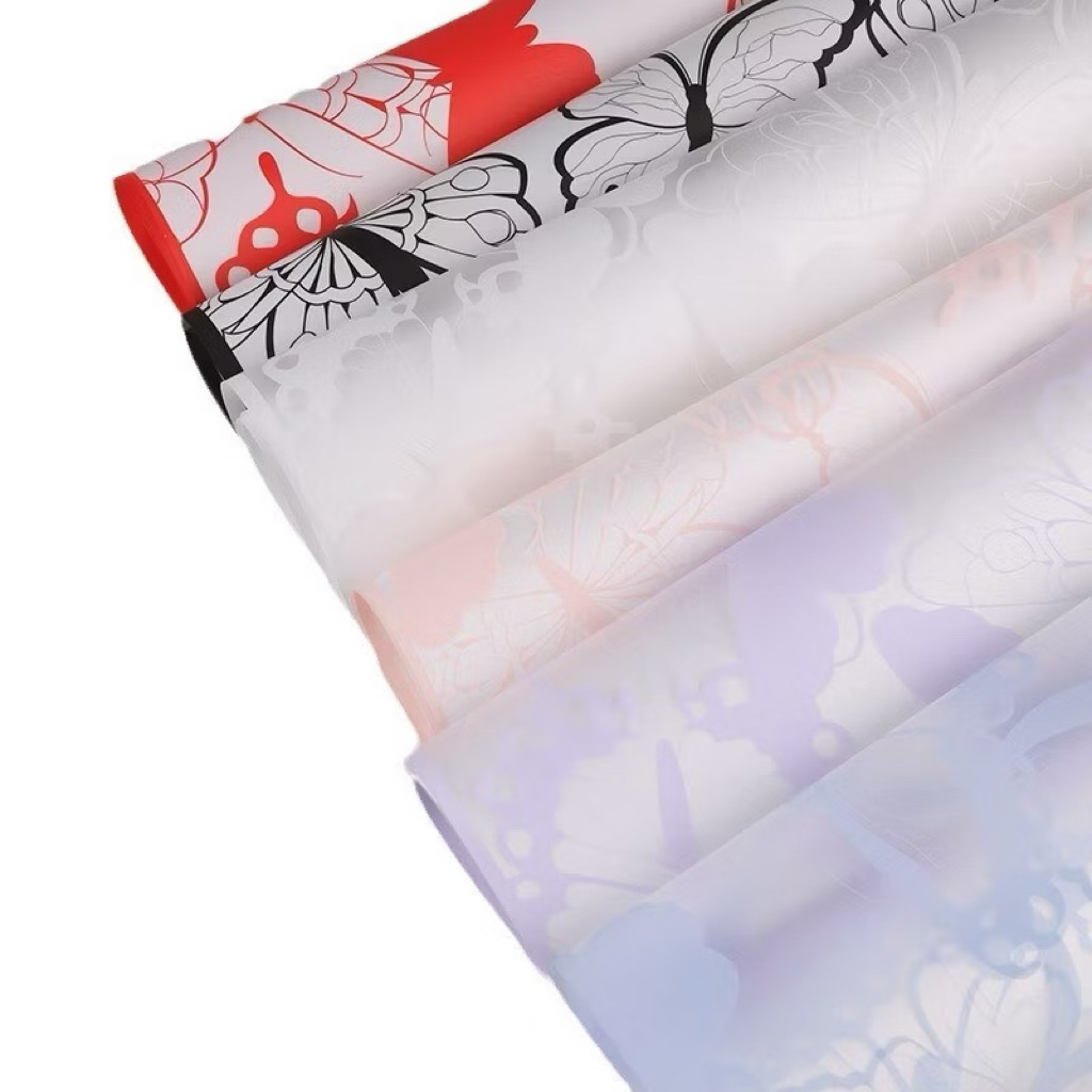 

Kertas buket bunga motif kupu kupu / Butterfly Flower bouquet wrapping paper