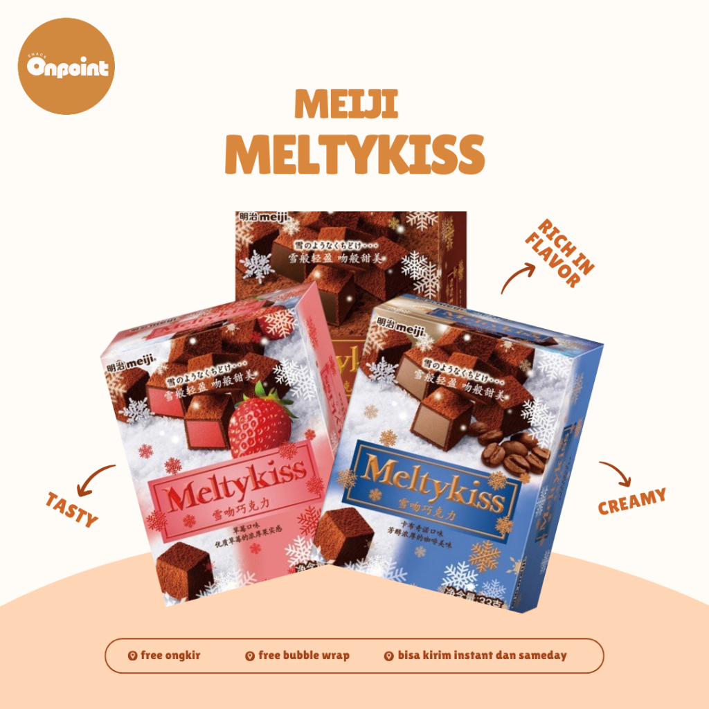 

Meiji Meltykiss Chocolate Cube 33g | Snack Cokelat Meiji Aneka Rasa