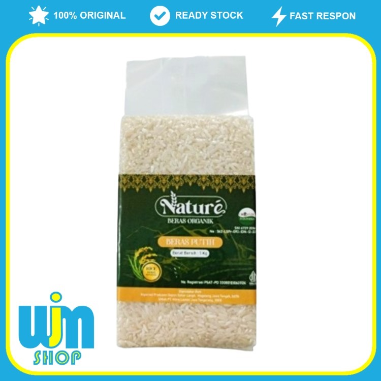 

Nature Beras Putih Organik 1 kg – Nasi Pulen Bebas Pestisida WJM Makassar