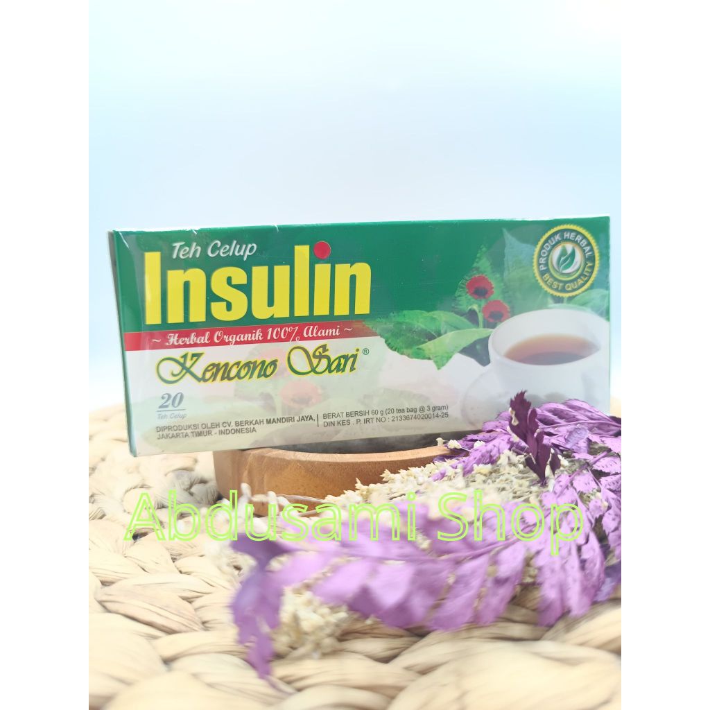 

Teh Insulin Celup Herbal Organik Kemasan 20 Teh Celup Asli Original Kencono Sari