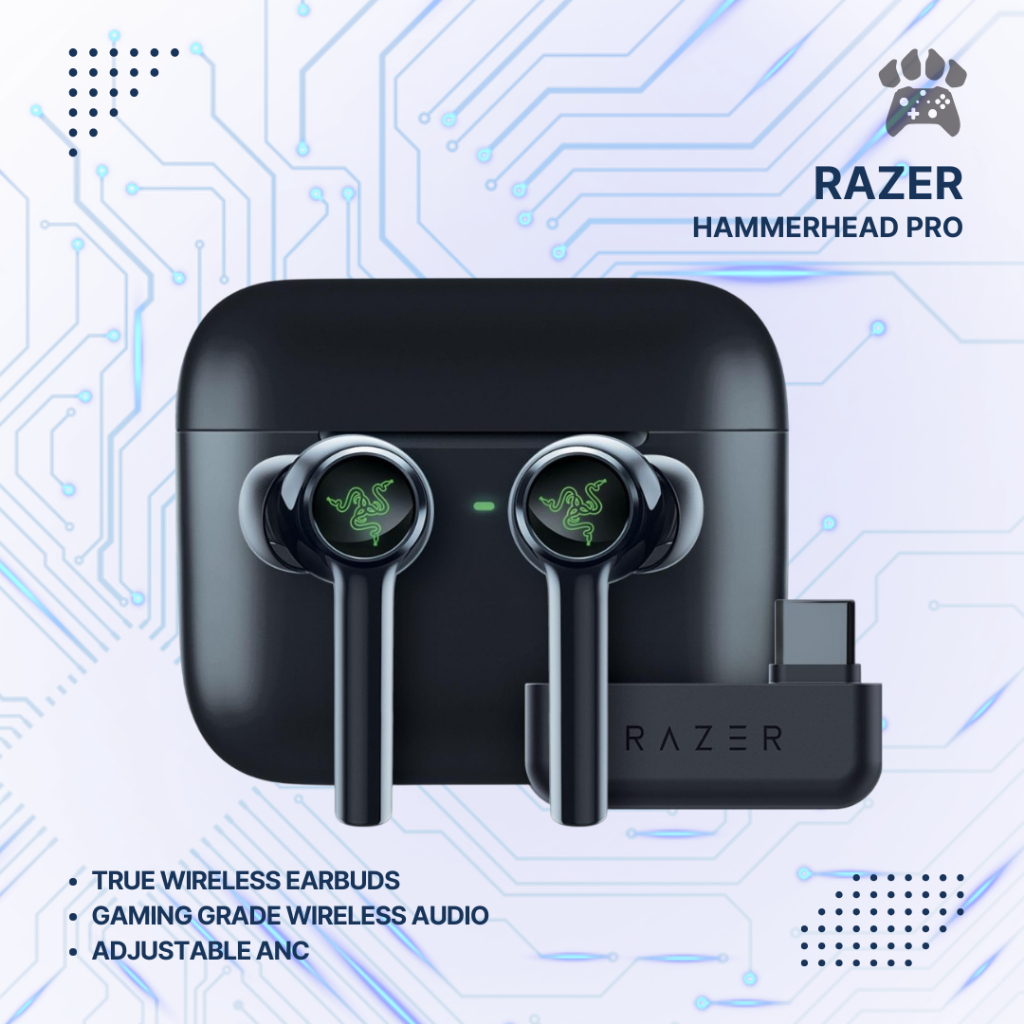 Razer Hammerhead Pro HyperSpeed - Earphone Nirkabel Gaming Terbaik